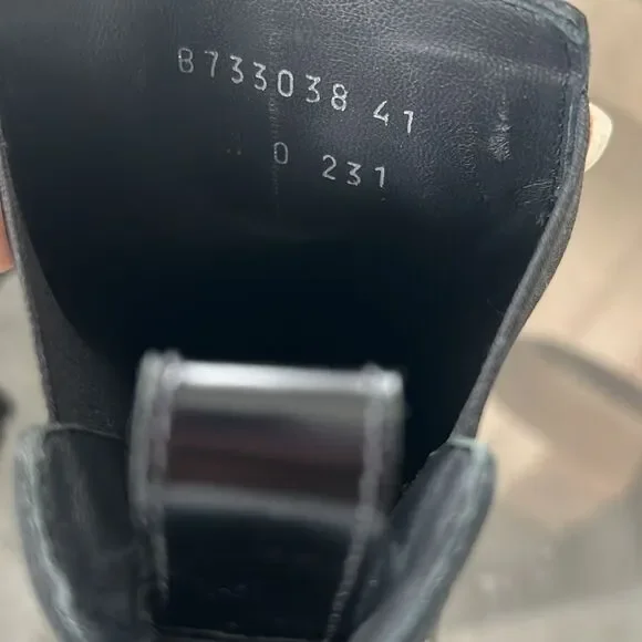 Alexander McQueen Tread Grommet Embellished Boots Black, New, Size 41 - Picture 13 of 16